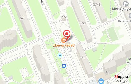 Киоск по продаже шаурмы Донер-Кебаб на Рабочей улице на карте