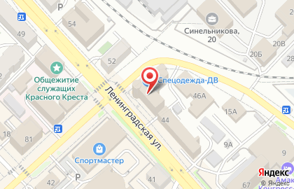 Ведомственная охрана Дальневосточного железнодорожного транспорта в Железнодорожном районе на карте