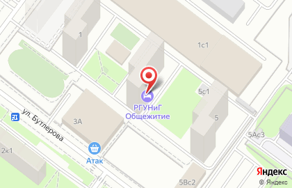 Экспресс-прачечная Сектор чистоты на улице Бутлерова на карте