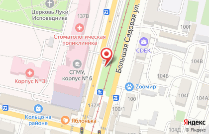 Автостоянка в Саратове на карте