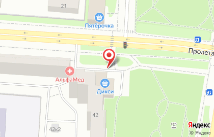 Супермаркет Дикси в Петродворцовом районе на карте