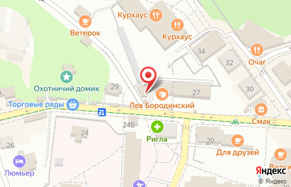 Продовольственный магазин Гном на улице Ленина на карте