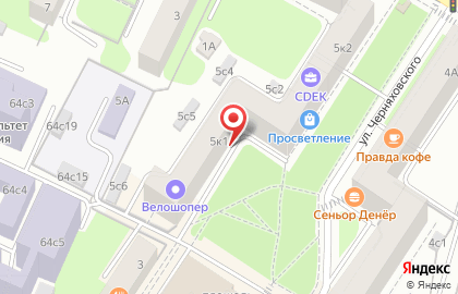 Торгово-производственная компания Интерьерные решения на улице Черняховского на карте