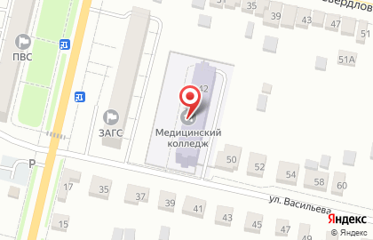 Ковровский медицинский колледж им. Е.И. Смирнова на карте