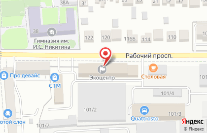 Компания ВоронежПродИнструмент в Коминтерновском районе на карте