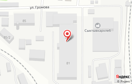 Азовская кондитерская фабрика на улице Громова на карте