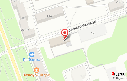 Автосервис на Артиллерийской (Пушкинский район), 12 на карте