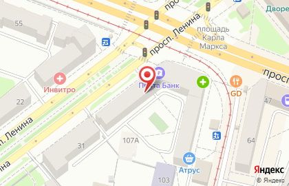 Магазин Несу счастье на проспекте Ленина на карте