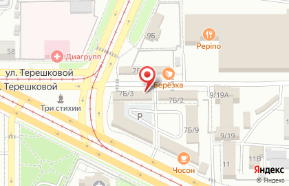 Продовольственный магазин Янта в Октябрьском районе на карте