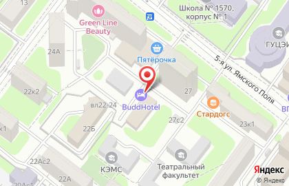 Гостиница БуддОтель Москва на карте