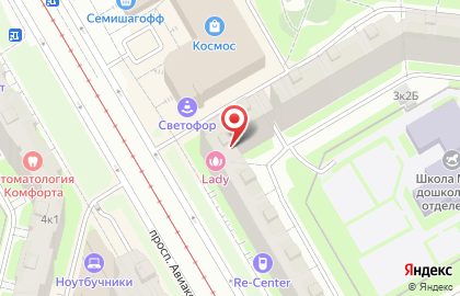 Мир навигации на проспекте Авиаконструкторов на карте