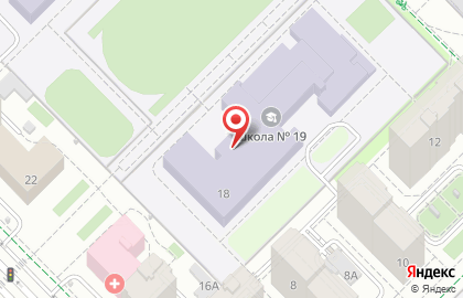 Средняя общеобразовательная школа №19 на улице Павла Шаманова на карте
