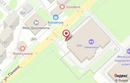 Ледовый комплекс Чемпион в Дзержинском районе на карте