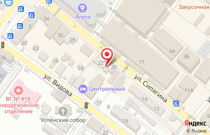 Консенсус на улице Сипягина на карте