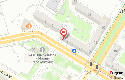 Продуктовый магазин в Калининграде на карте
