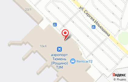 Компания по прокату автомобилей Rentcar72 в Тюмени на карте