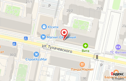 Салон штор Мечта на улице Тухачевского на карте
