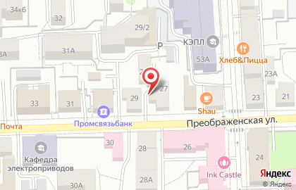 Компания Точка Страхования на Преображенской улице на карте