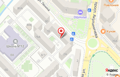 Ателье Силуэт на улице Ленина на карте