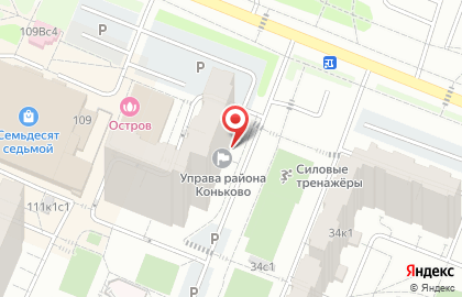 Управа района Коньково на карте