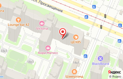 Магазин горящих путевок на улице Просвещения на карте