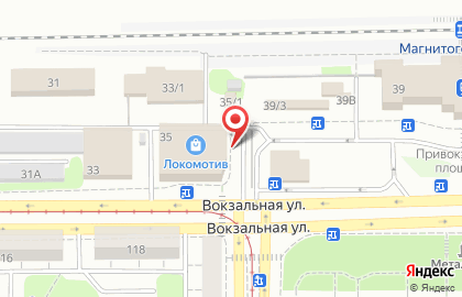 Магазин кондитерских изделий на Вокзальной улице на карте