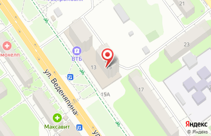 Сеть супермаркетов Магнит в Автозаводском районе на карте
