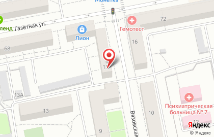 Стимул на Вязовской улице на карте