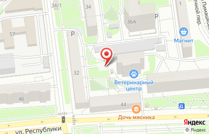 Березовский на улице Республики на карте