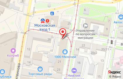 Киоск по продаже хлебобулочных изделий в Нижнем Новгороде на карте