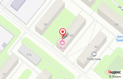 Парикмахерская Яна на улице Дзержинского на карте
