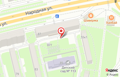 ОптЦвет на Народной улице на карте