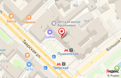 Биллион на Тверской улице на карте