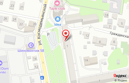 Магазин Красное & Белое в Пензе на карте