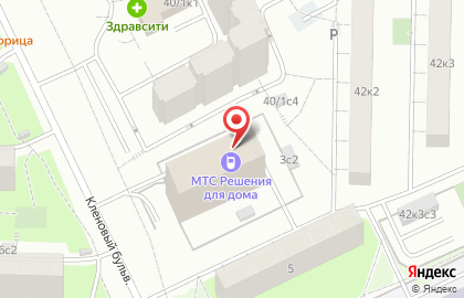 Терминал МТС-Банк на Кленовом бульваре на карте