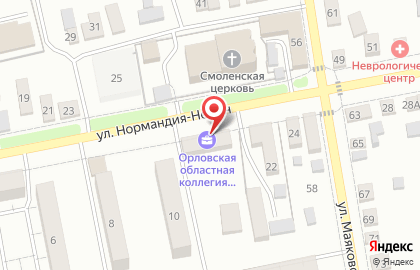 Орловская Областная Коллегия Адвокатов-2 на карте