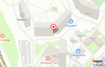 Ветеринарная клиника Алисавет на улице Лобачевского на карте