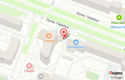 Baldezh.club на бульваре Чавайна на карте