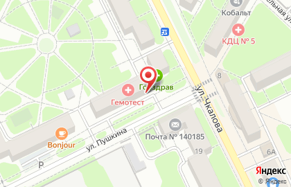 Магазин у дома Бристоль на улице Пушкина на карте