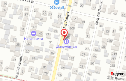 Шиномонтажная мастерская на улице 2-я Линия, 240/1 на карте