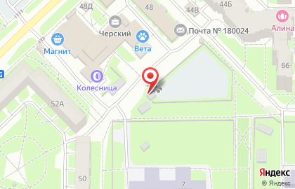 Автостоянка в Пскове на карте