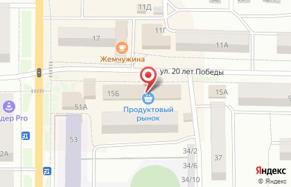 Продовольственный магазин Мясное подворье в Сарапуле на карте