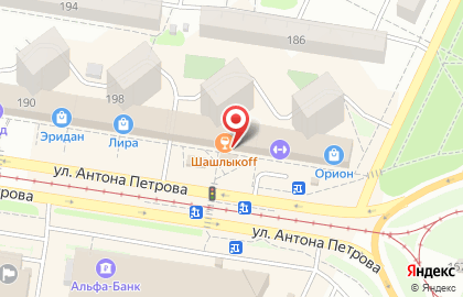 Магазин КрепЦентр на улице Антона Петрова на карте