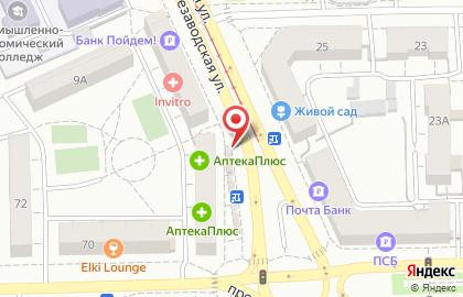 Кафе быстрого питания Шаурмастер в Советском районе на карте