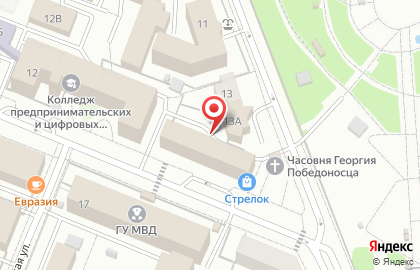 Гравитация на улице Николая Островского на карте