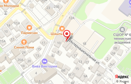 Магазин разливного пива на Интернациональной улице на карте