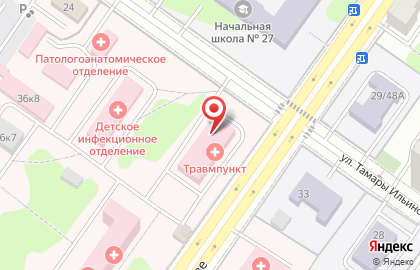 Поликлиника, Клиническая больница №6 на улице Орджоникидзе на карте