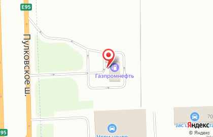Circle К на Пулковском шоссе, 68 лит а на карте