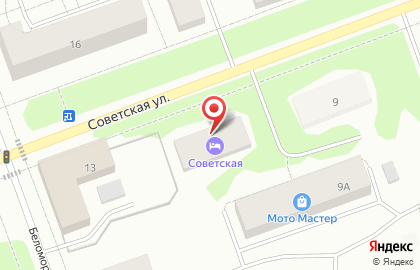 Гостиница Советская на Советской улице на карте