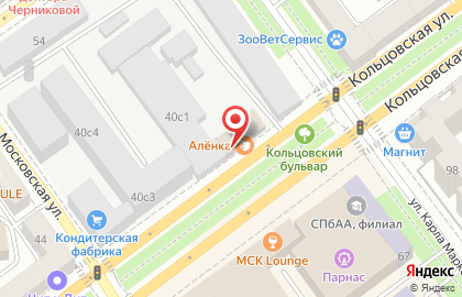Фирменный магазин Алёнка на Кольцовской улице на карте